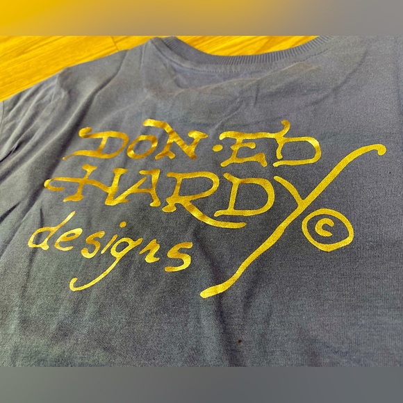 ❤️‍🔥🔥 ED HARDY “True to My love” tee size Small NWT - Picture 7 of 13